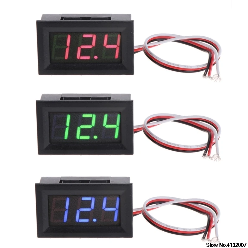 Мини вольтметр тестер высокое качество цифровой напряжения аккумулятор