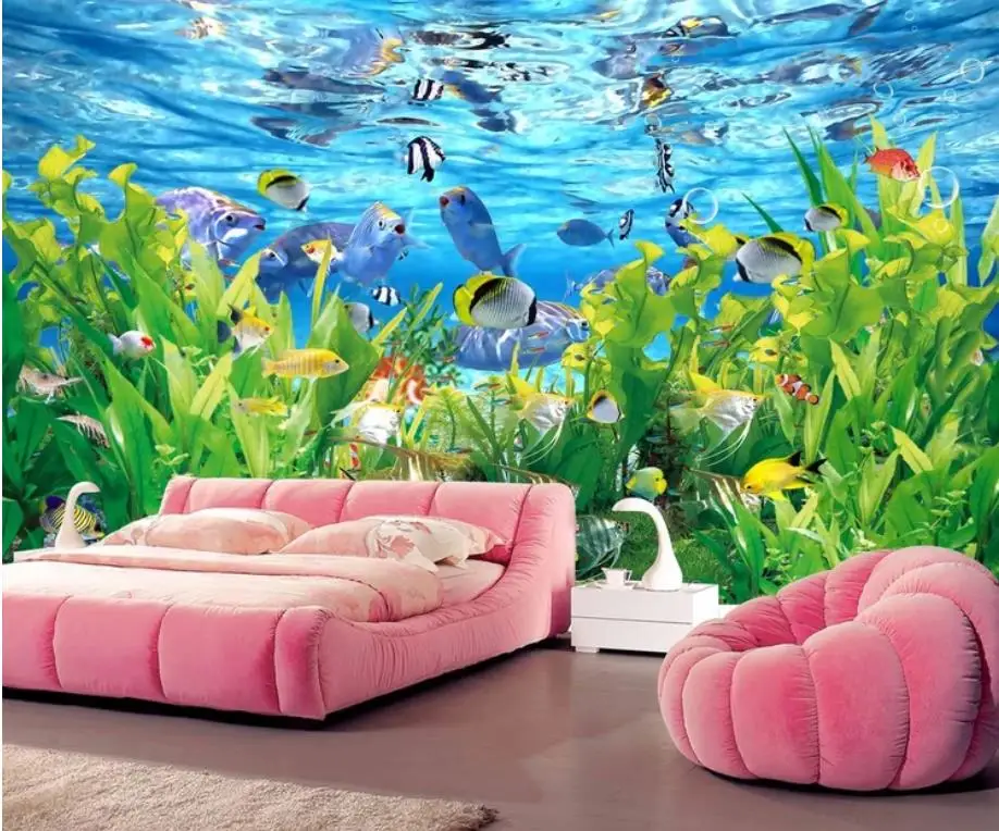 Настенные 3D-обои на заказ современные красивые обои для подводного мира с