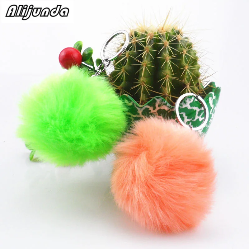 2018 простая плюшевая игрушка мяч помпон имитация кролика плюшевый брелок для Hyundai