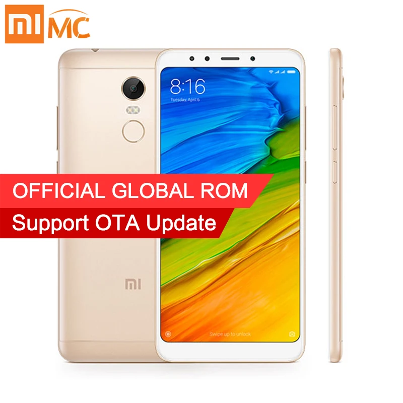 Оригинальный Xiaomi Redmi 5 Plus смартфон 3 Гб оперативная память 32 Встроенная 99 &quotполный