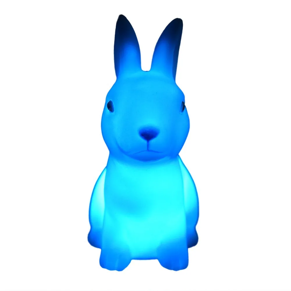 Look!Plastic Rabbit Night Light Switch DC 0-5W Holiday Children Lights Animal LED Christmas Lamps | Освещение