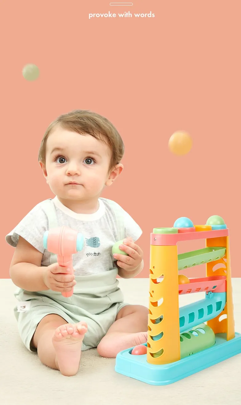 Beiens Baby Beat игрушки звук стучит Beat Мячи Детские ранние образовательные математические игрушки Красочные ударные Мячи подарки для детей