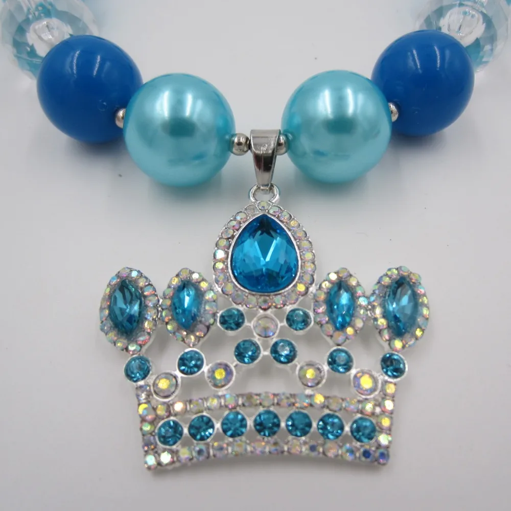 Принцесса Корона Эльзы кулон ожерелья ободки Ювелирные наборы для девочек