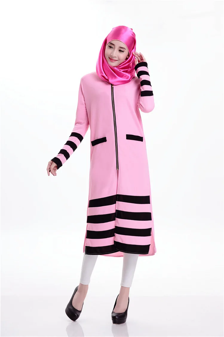 Женская шифоновая рубашка с длинным рукавом модная в мусульманском стиле одежда