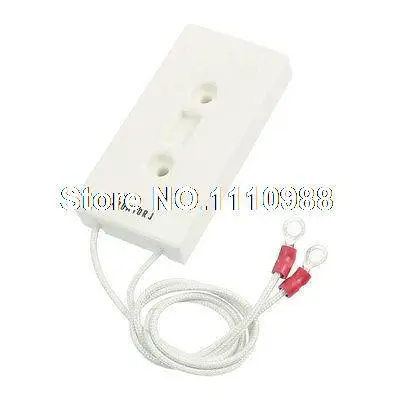

31cm Long Wire 5mm Hole Dia 100W 10Ohm Ceramic Wirewound Cement Resistor