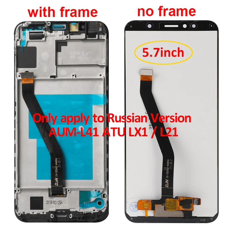 ЖК-экран для huawei Honor 7C, ЖК-дисплей+ сенсорный экран AAA для huawei Honor 7C AUM-L41, 5,7 дюйма, подходит только для русской версии