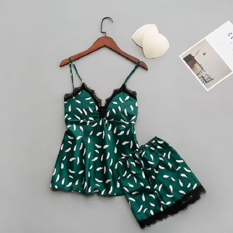 Пижама женская с кружевом|Комплекты пижам| |