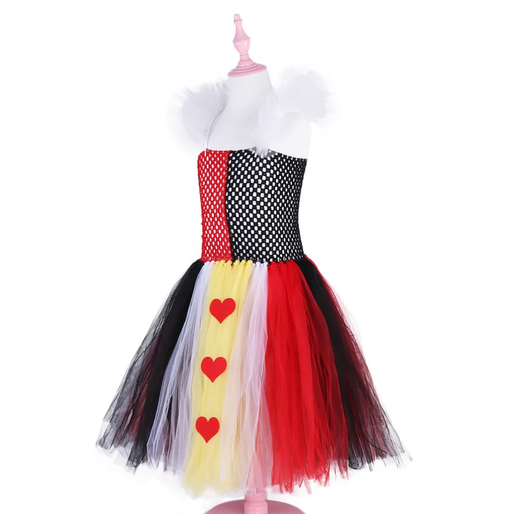 Детское праздничное платье для девочек Королева сердец фатиновое платье-пачка