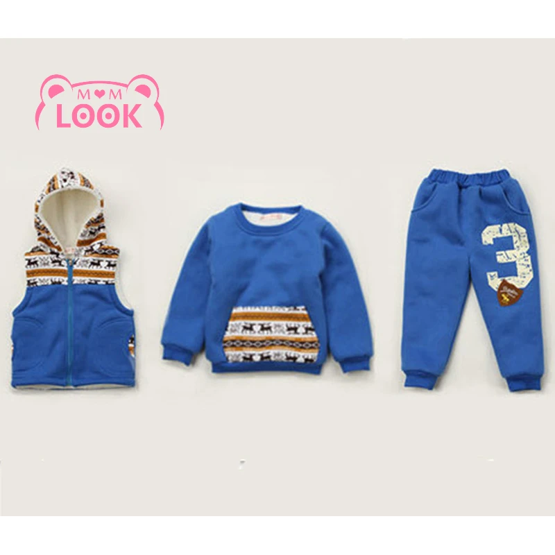 Boys Clothing Sets 2020 Winter Toddler Girls Clothes 3Pcs Outfit Kids Tracksuit For Suit Children 1 2 3 4 5 6Year | Детская одежда и