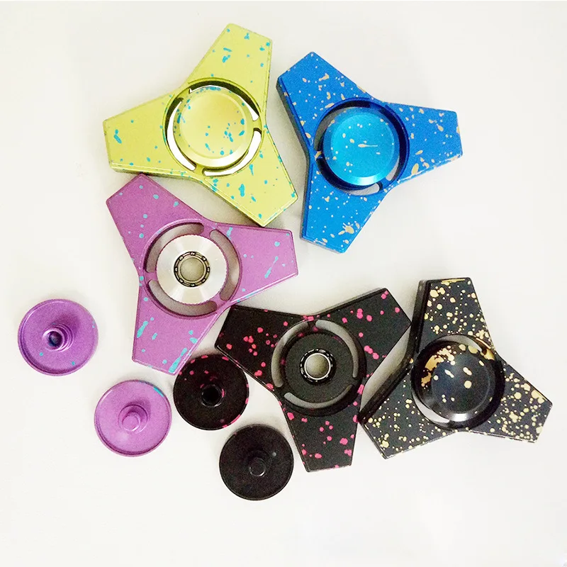 EDC Игрушечные лошадки Tri Spinner Непоседа игрушки узор ручной Радуга Спиннеры стресс