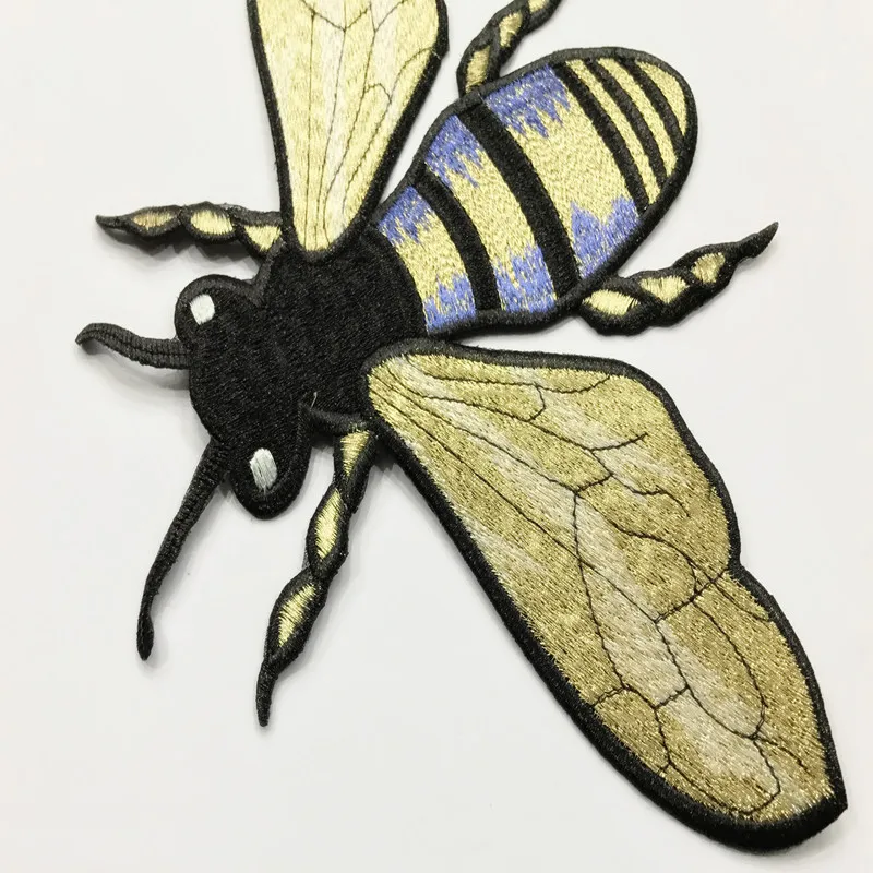 Новая золотая вышивка нашивка &quotПчела&quot декоративные принадлежности пчелы