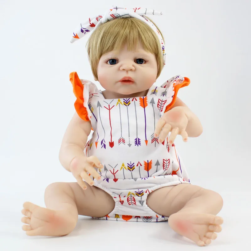 BZDOLL 22 дюйма разрешение Full силиконовые куклы-Новорожденные реалистичные детские