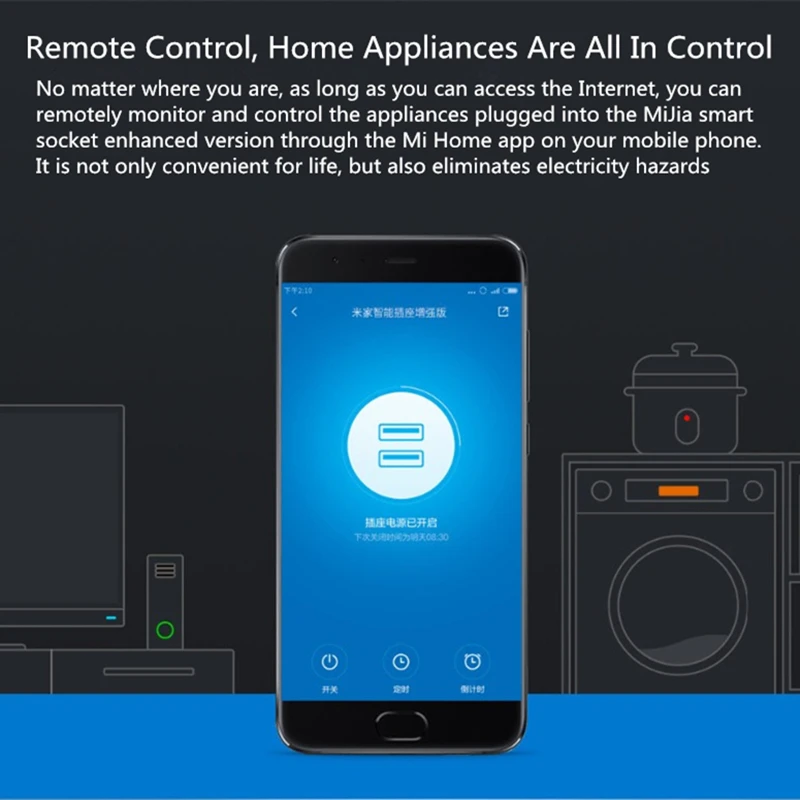 Оригинальная смарт розетка Xiaomi MiJia Mi улучшенная версия беспроводной Wi Fi пульт