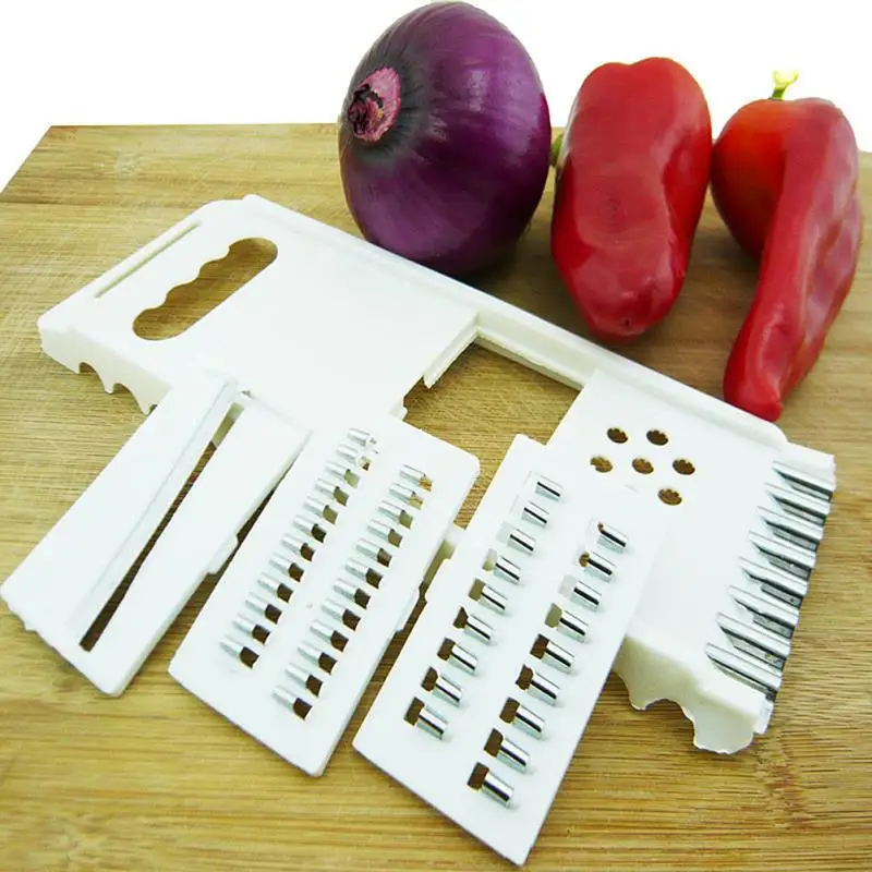 Imixlot Многофункциональный Растительные Slicer сменные лезвия Морковь Огурец Chipper