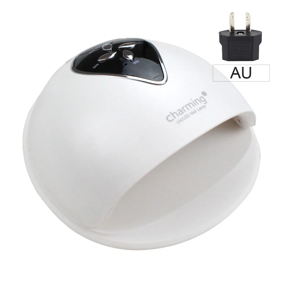 NOQ SUN Max48W УФ светодиодный светильник для ногтей 24 светодиодный s лампы для маникюра машина для маникюра Лак Гель Сушилка для ногтей для отверждения лака - Цвет: White-AU