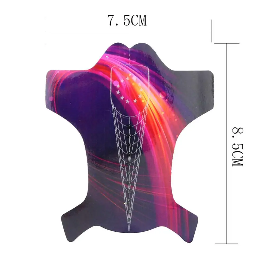 100 шт. формы для ногтей Rocket Французский маникюр наращивания акриловых УФ