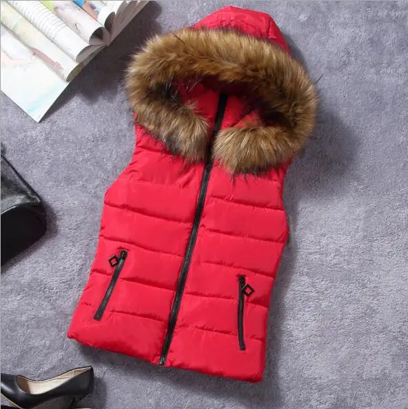 2018 брендовый зимний жилет Женская куртка пальто хлопковая повседневная меховая