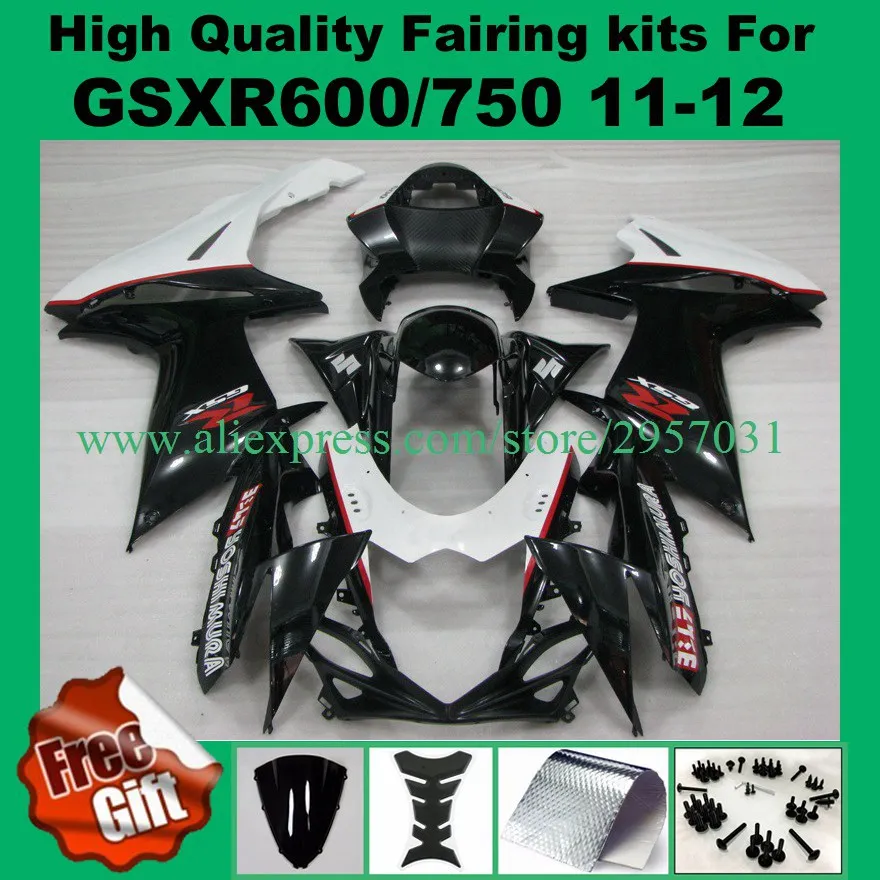 

Injection mold Fairing kit for SUZUKI GSXR600 GSXR750 2011 2012 GSX-R600 GSXR-750 11 12 GSXR 600 750 K11 fairings #627A3 +9GIFTS