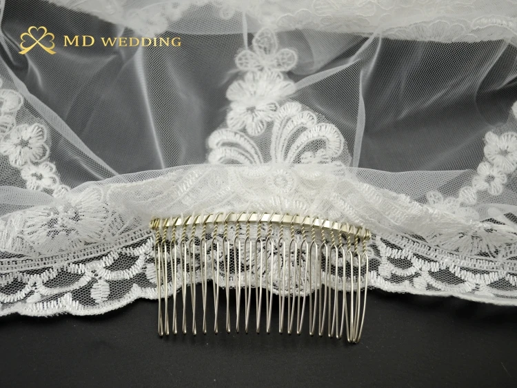 Фата свадебная Длинная с кружевной каймой и гребнем 3 м|bridal veil with comb|bridal veilwedding bridal
