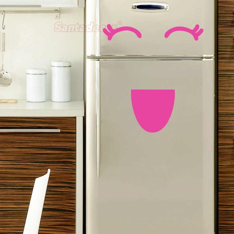 Забавный дизайн Frigo смайлик виниловая наклейка на стену мультяшная Настенная