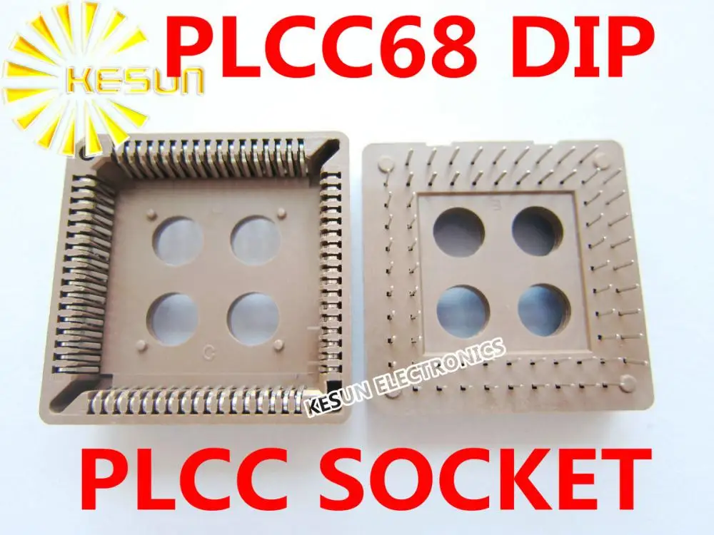 

Бесплатная доставка 19 шт PLCC68 PLCC 68 шпильки DIP Тип IC розетка