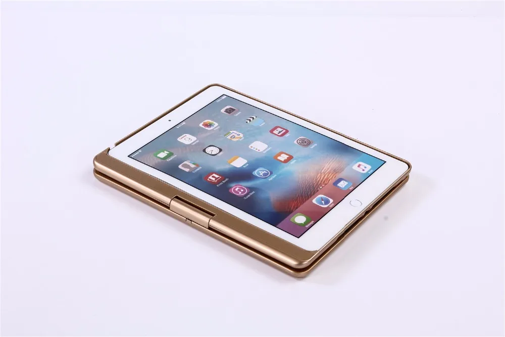 Цветная светящаяся Bluetooth-клавиатура с вращением на 360 градусов чехол для