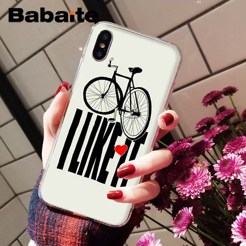 Мягкий чехол для телефона Babaite BIKE CYCLING на заказ iPhone 6S 6plus 7 7plus 8 8Plus X Xs MAX 5 5S XR |