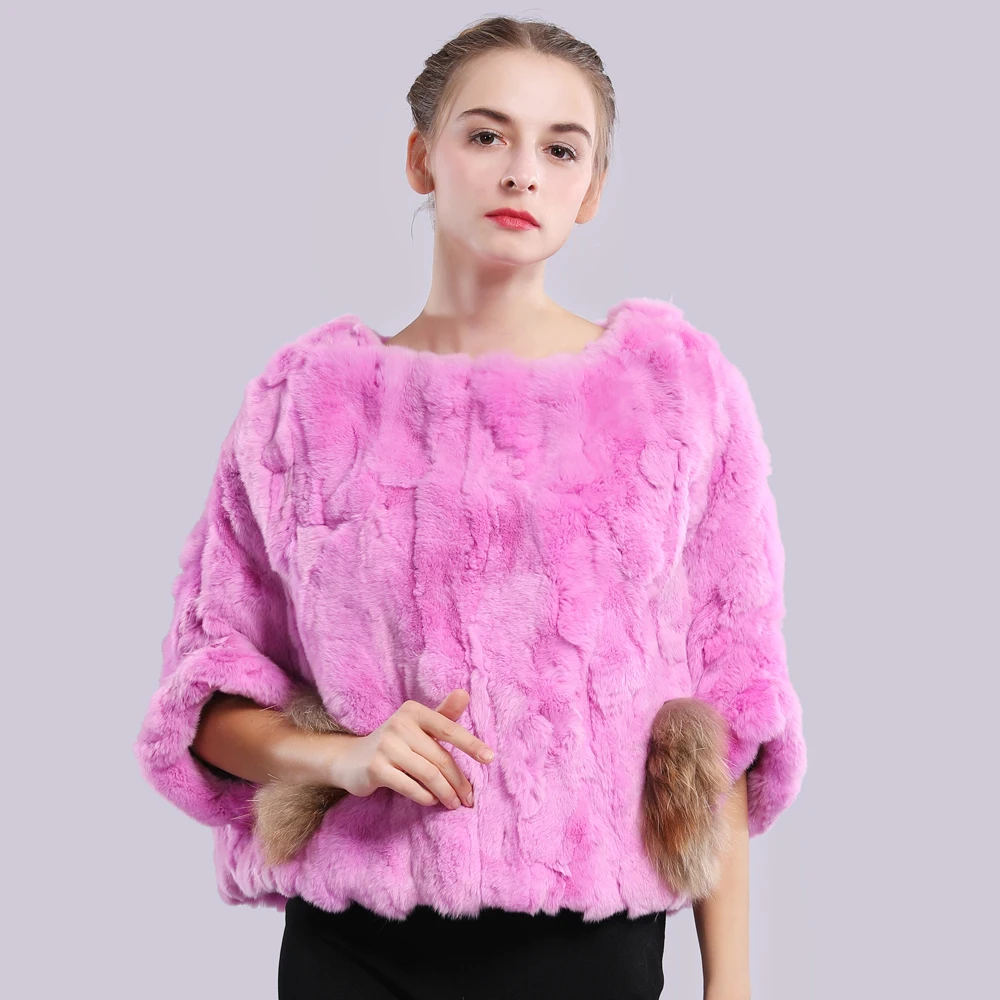 Женский шарф пончо из натурального меха кролика Рекс мягкая шаль 2020 Осень зима