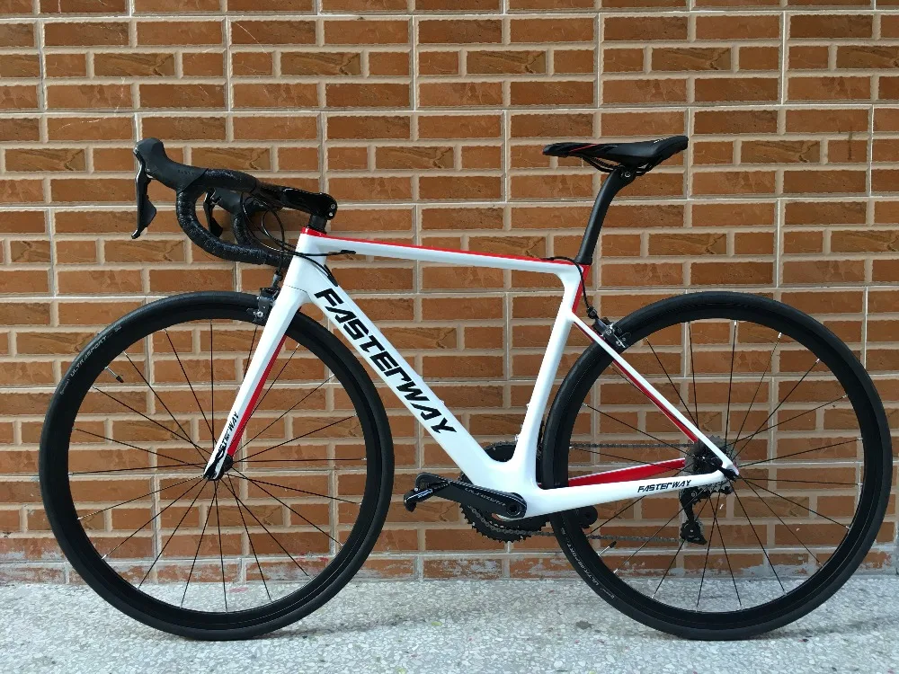 Тайваньский бренд FASTERWAY burnt orange с серебристым Карбоновым велосипедом 22 speed R8000 Groupset велосипед D тормоз 49/52/54/56/58