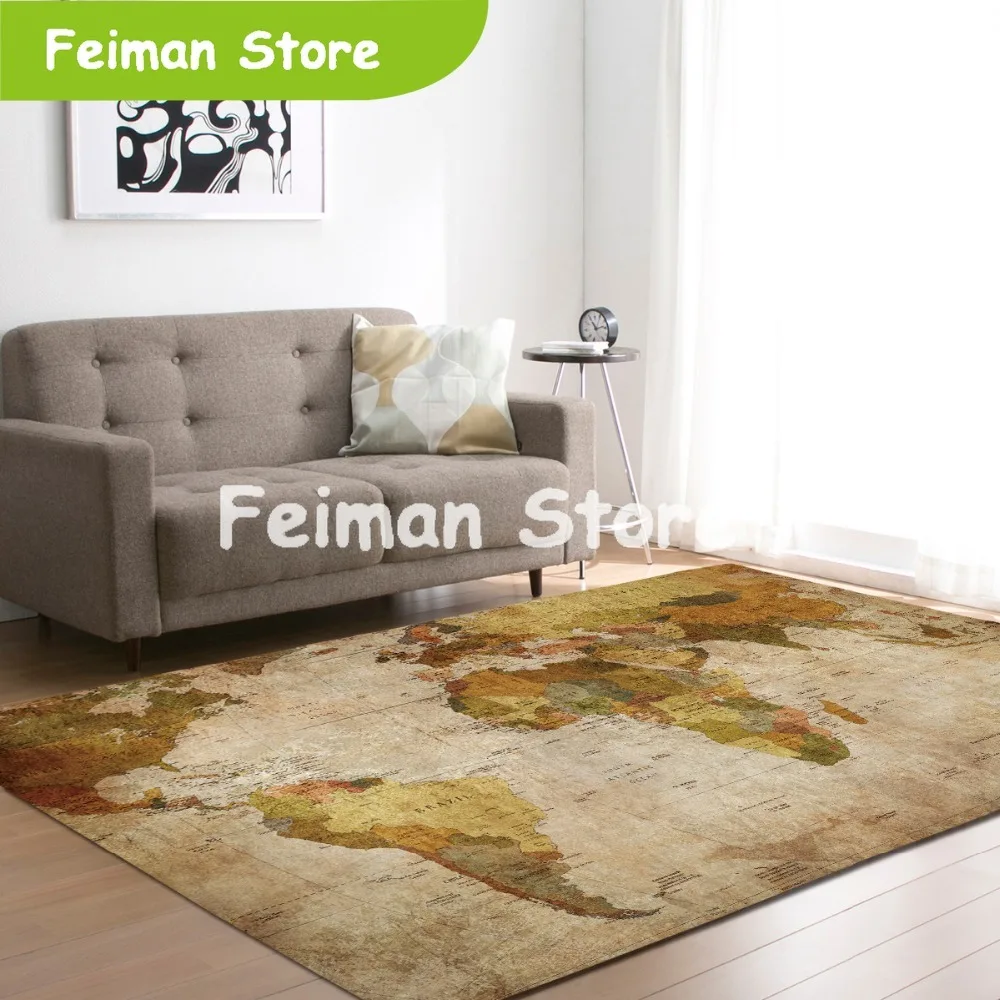 Большой мир карта ковры ковер спальня дети ребенок играть ползать коврик пены
