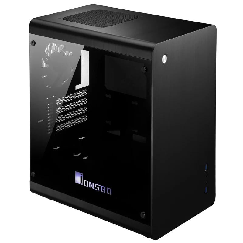 JONSBO RM3 MicroATX/ITX алюминиевый корпус MATX чехол для компьютера двусторонний с
