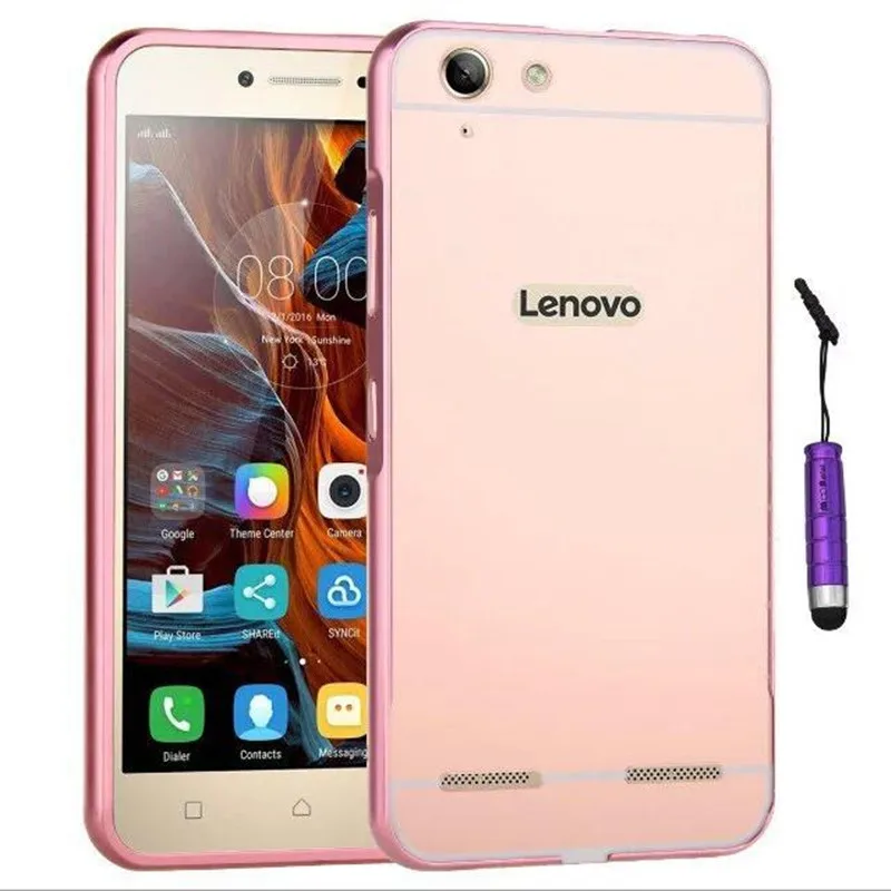 Для Fundas Lenovo Vibe k5 чехол K5 plus K5plus Зеркальный Алюминиевый корпус металлическая рамка