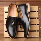 Мужские модельные туфли; Мужские свадебные туфли из лакированной кожи в британском стиле; Мужские кожаные оксфорды на плоской подошве; Официальная обувь
