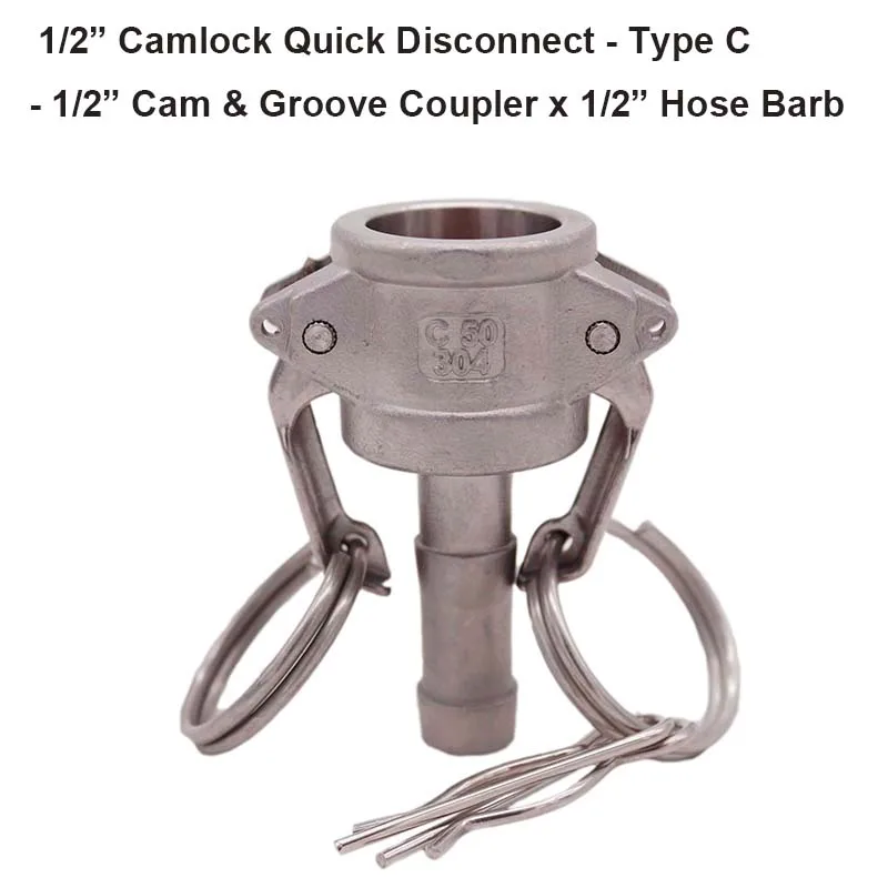 304 нержавеющая сталь 1/" Camlock Быстрый разъём Cam& Groove фитинг Homebrew пивной насос труба