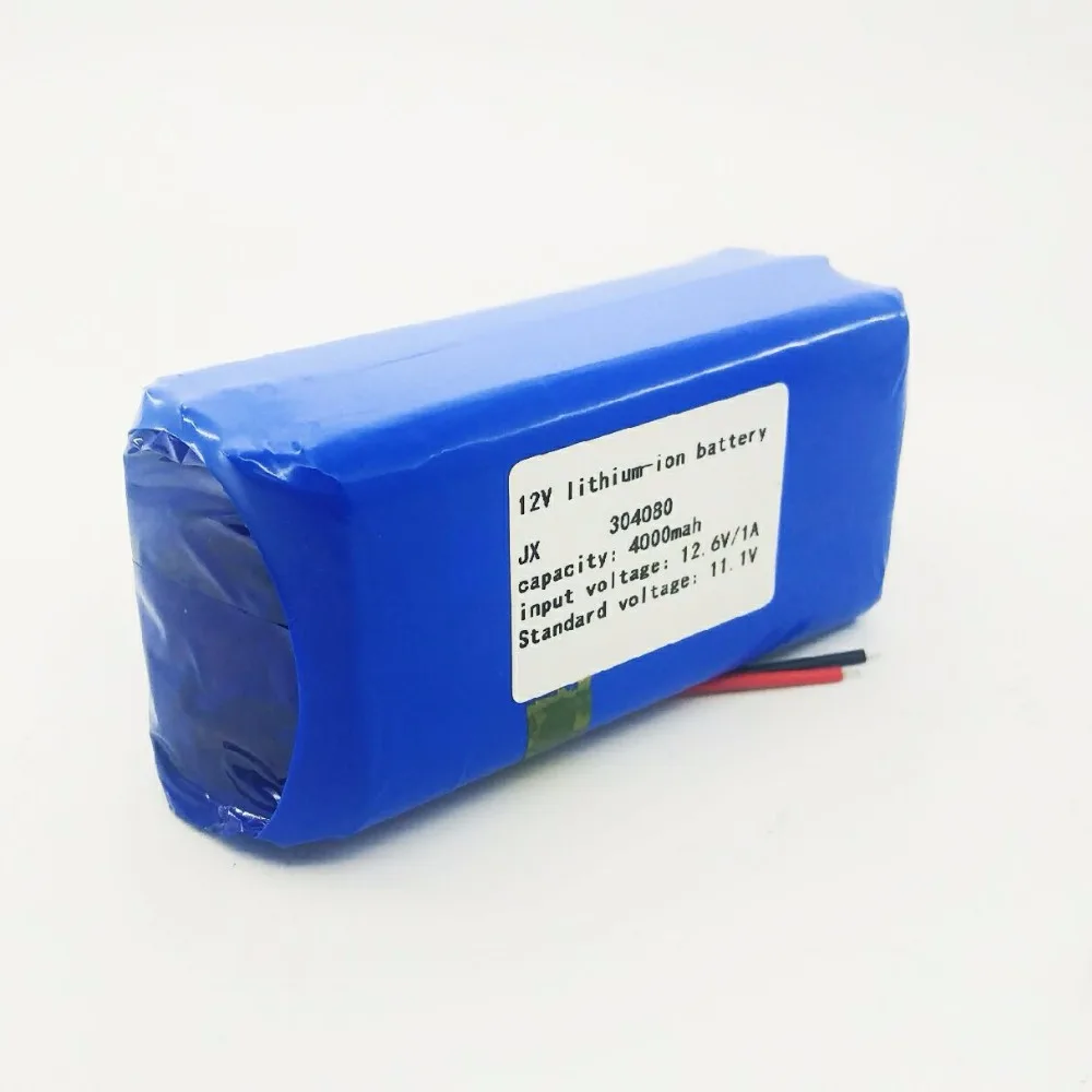 12 V литий полимерный аккумулятор 304080 4000 mAh портативный 11 1 литиевая батарея