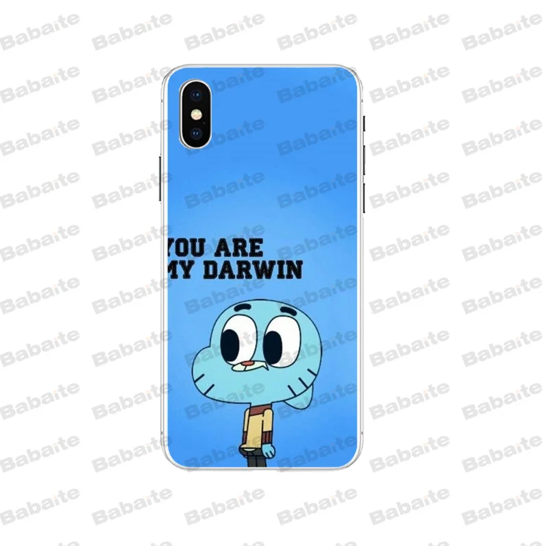 A14 Babaite удивительный мир Gumball персонализированный Чехол для телефона с принтом для iPhone 5 5S 6S 6plus 7 7plus 8 8Plus X Xs MAX XR - Цвет: A14