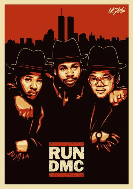 008 RUN DMC Run D.M.C.Hip Хип Хоп Группа Музыка Звезды 14 &quotx 20&quot Афиша|hip hop poster|poster starsposters