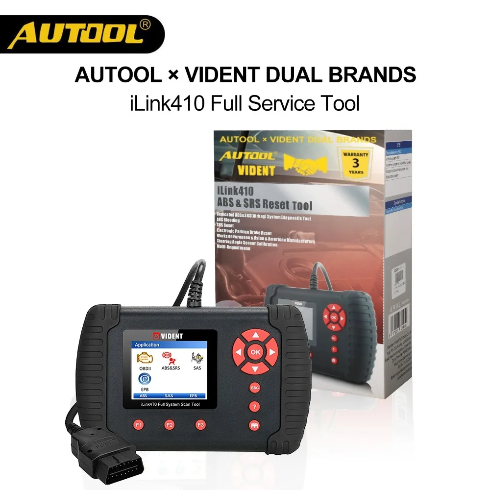 AUTOOLxVident iLink410 Автомобильная воздушная подушка ABS SRS сброс Многофункциональный