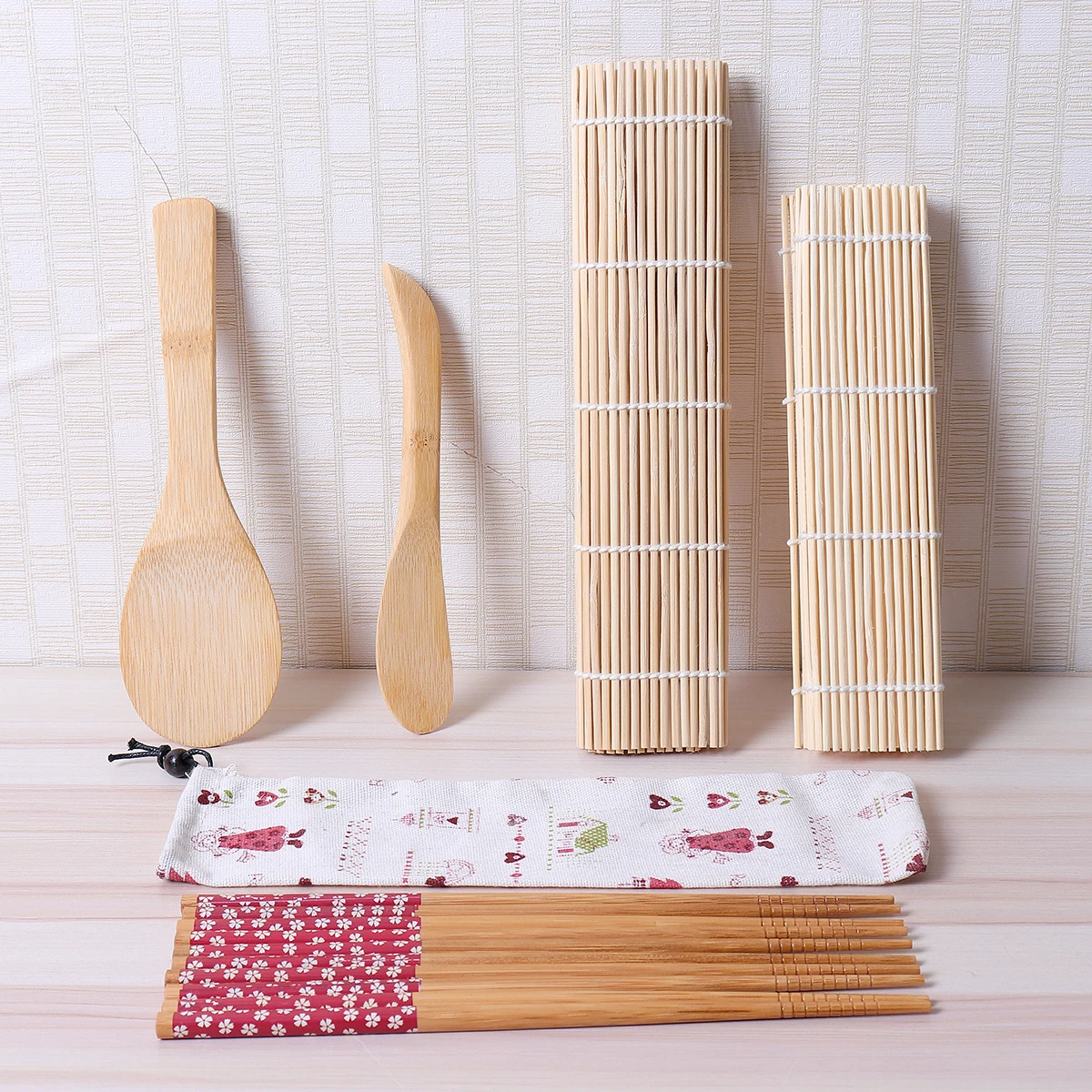 5 шт./компл. DIY бамбуковый набор для приготовления суши форма для риса устройство для изготовления суши Наборы рулон Пособия по кулинарии инструменты ручной работы японский морские водоросли формы бытовой