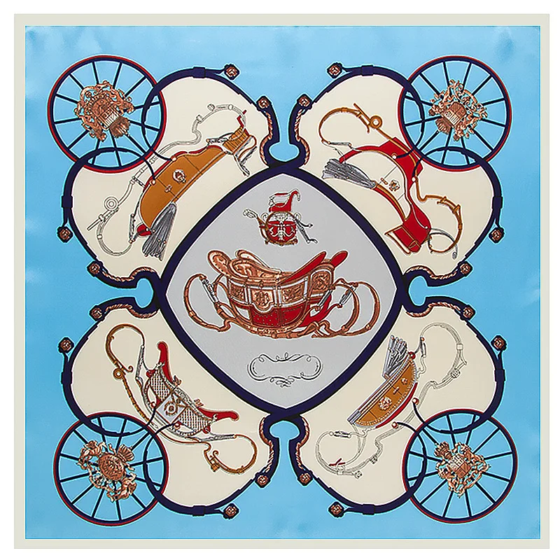 POBING роскошный брендовый женский шарф шелковая атласная шаль шарфы с квадратной