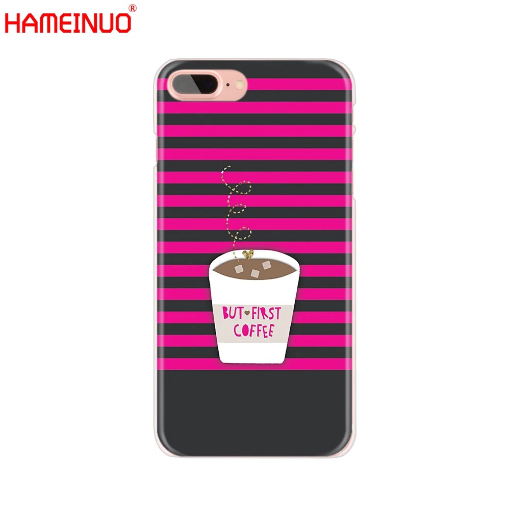 HAMEINUO Ok But First Coffee Чехол для мобильного телефона iphone X 8 7 6 4 4s 5 5s SE 5c 6s plus|Бамперы| |