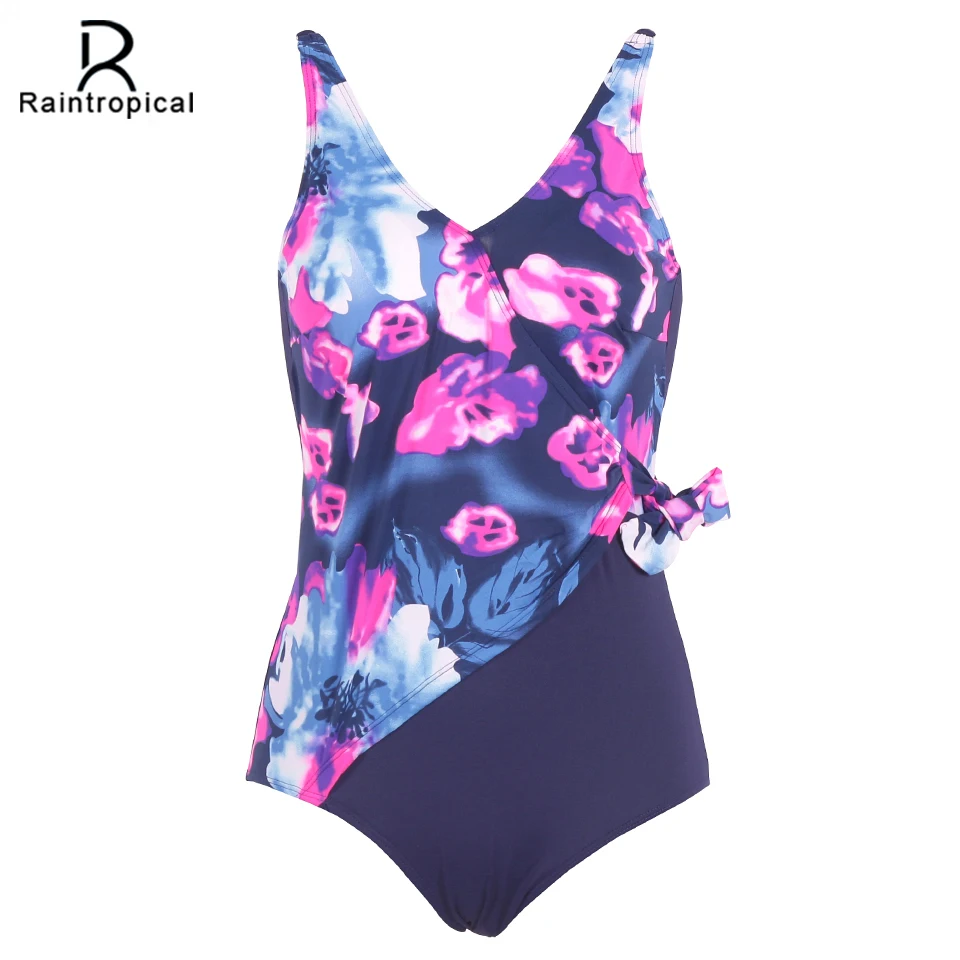 Raintropical цельный купальный костюм Размер пуш ап купальная одежда для женщин 2019