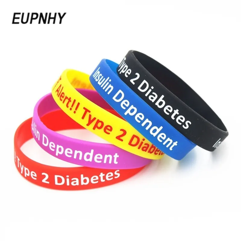 EUPNHY 1 шт. медицинское оповещение тип 2 диабет инсулин зависимый силиконовый для