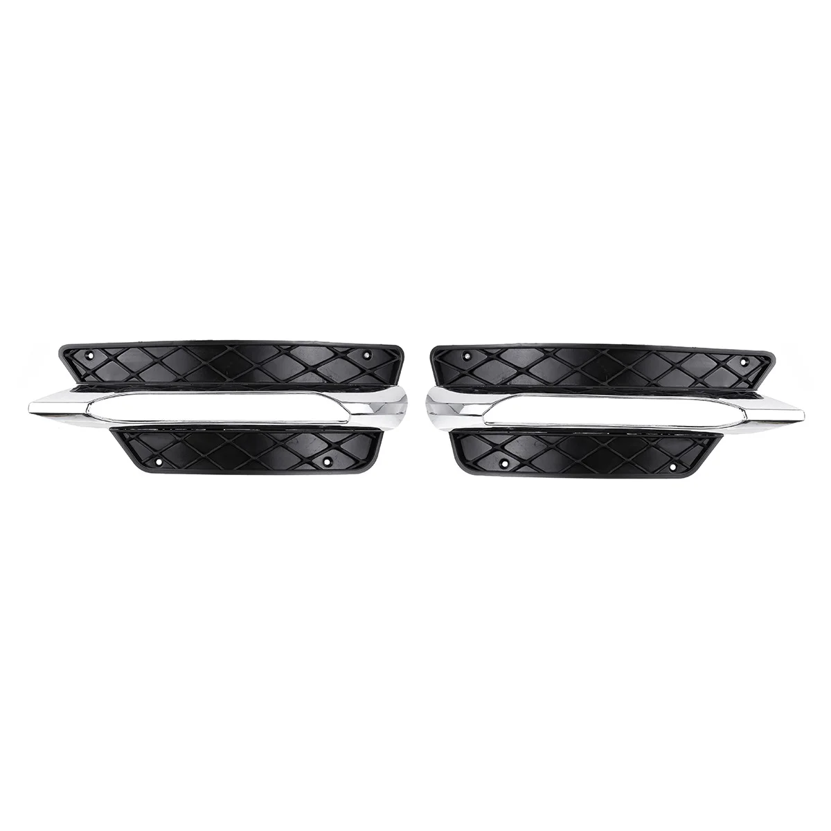 APair/L/R для Mercedes-Benz C-Class W204 2012 2013 передний бампер DRL решетка крышки серебрение каркасы фонарей Декор