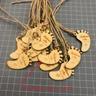 Персонализированные деревянные бирки с гравировкой в деревенском стиле для крестин, бирки для приветственных сумок, бирки для подарков, бирки на заказ для крещения невесты, бирки для подарков