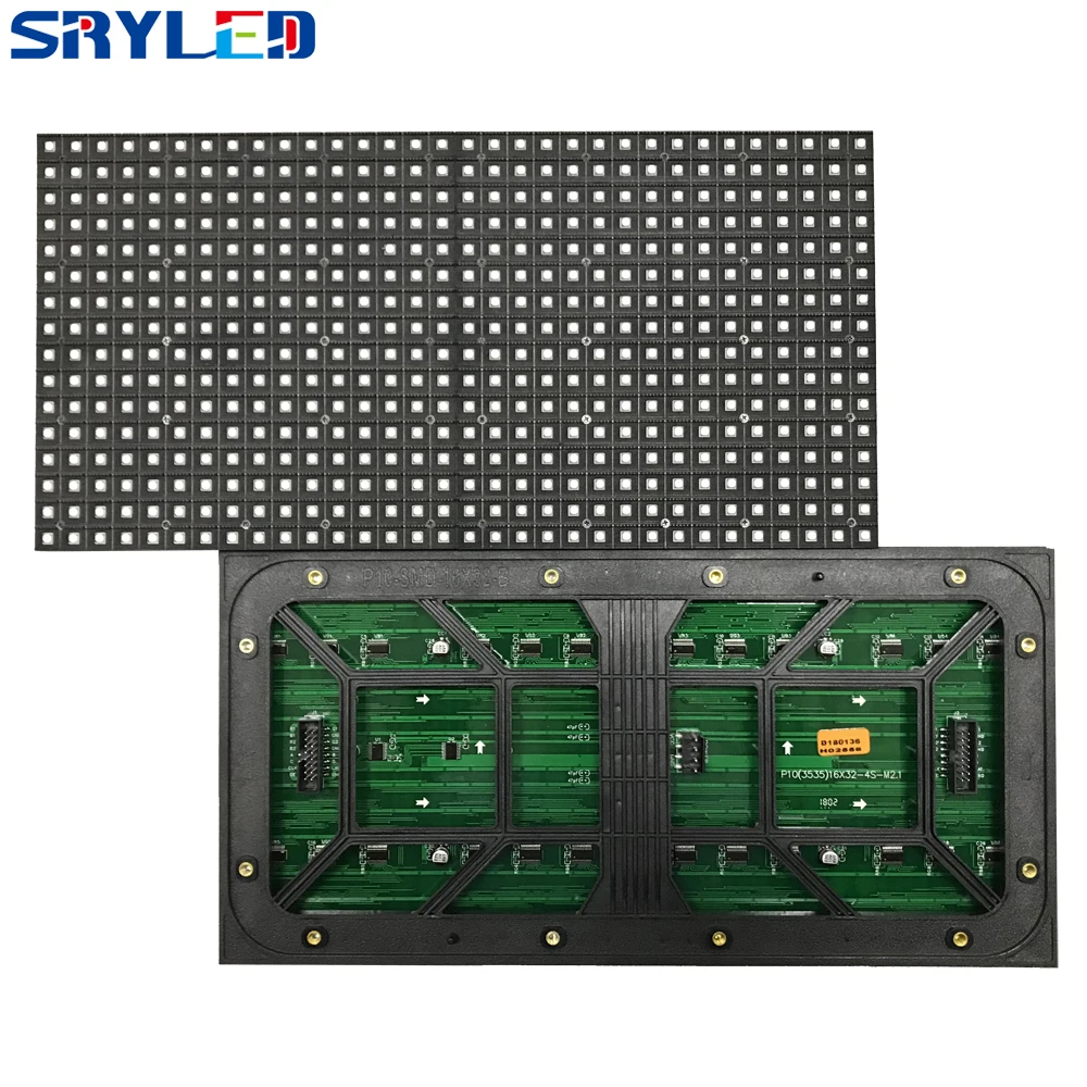 SMD3535 полный Цвет P10 открытый 32x16matrix 1/2 сканирования 320x160mm светодиодный модуль с