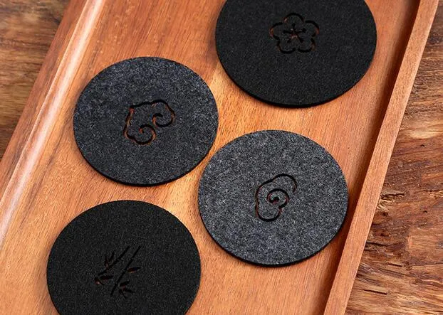 100 шт. Войлок Coaster чашки коврики мультфильм коврик ткань чашка Кофе Чай держатель