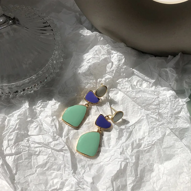 Лучшие женские корейские модные висячие серьги ZA для женщин свадебные ювелирные