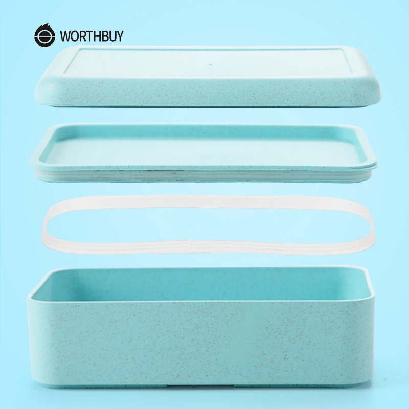 WORTHBUY японский микроволновый Ланч бокс для детей портативный герметичный ящик