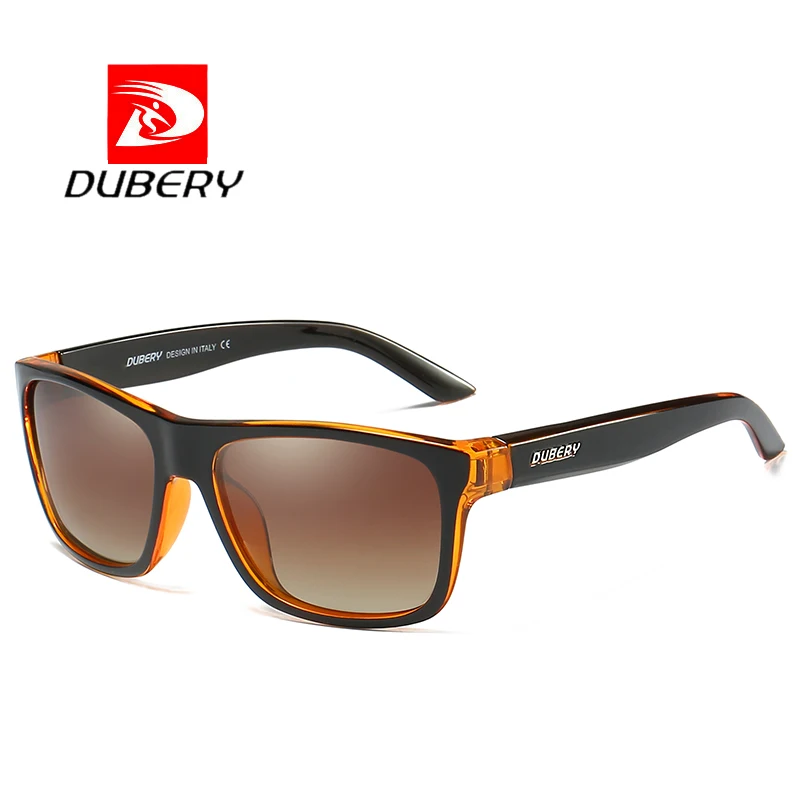 DUBERY квадратные Поляризованные Солнцезащитные hd-очки мужские водительские оттенки мужские ретро солнцезащитные очки для мужчин летние зеркальные брендовые дизайнерские Oculos - Цвет линз: A7